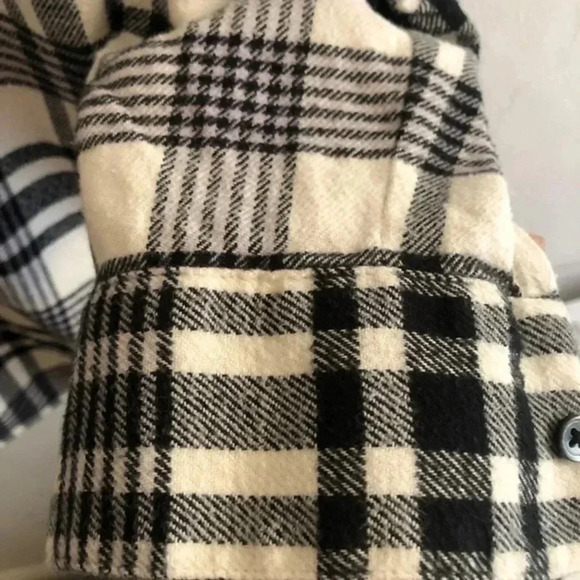 Madewell Flannel Oversized Ex-Boyfriend Shirt in Romana Plaid XS - Picture 9 of 13